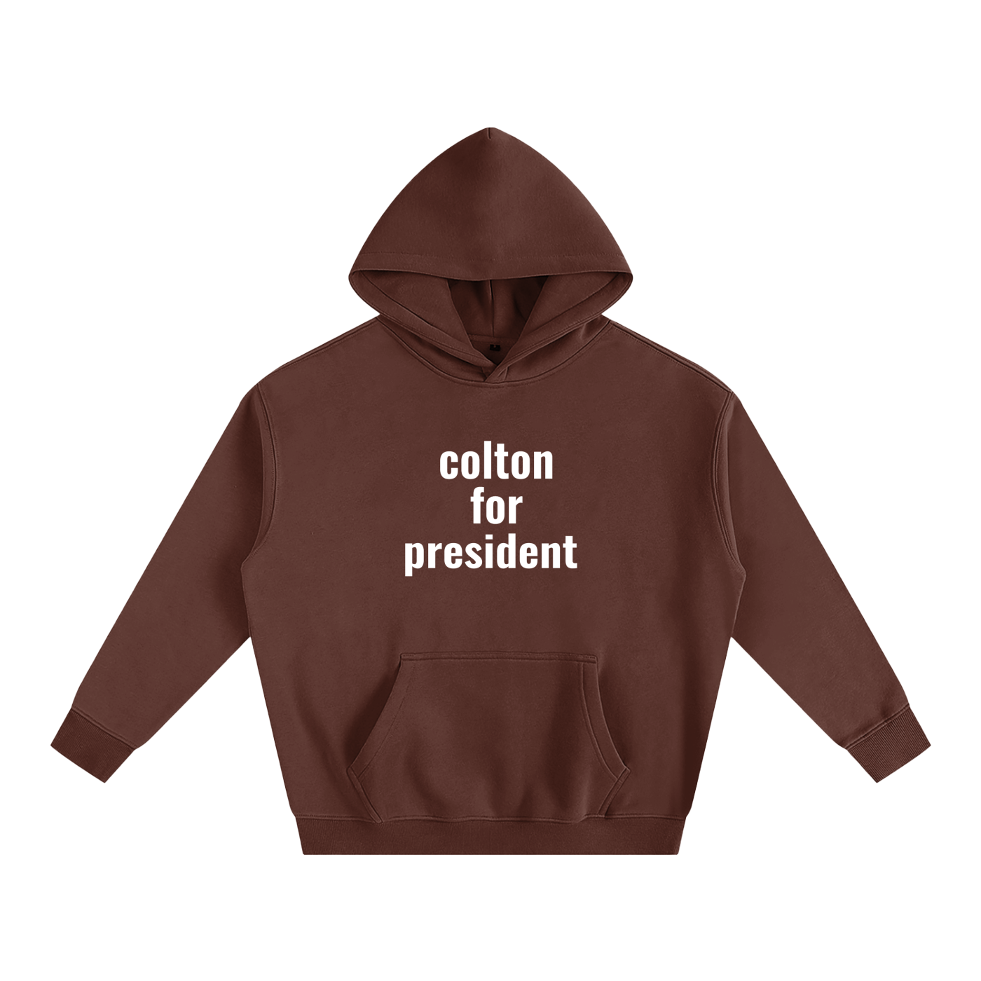 colton for president oversized hoodie